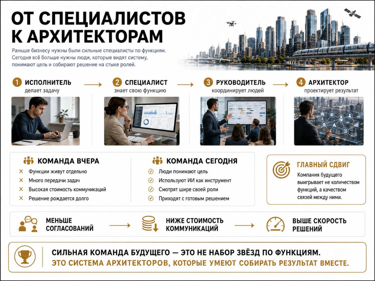 От специалистов к архитекторам